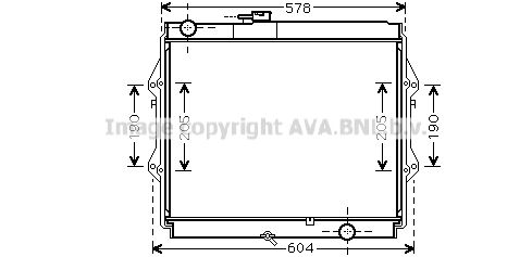 AVA QUALITY COOLING Радиатор, охлаждение двигателя TO2642